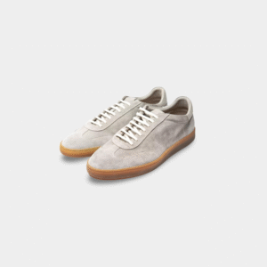 Szare Zamszowe Sneakersy Casadei