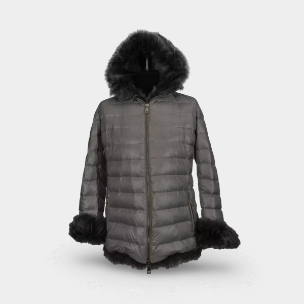 kurtka-baldinini-szara-przód-4700AFG Kurtka Baldinini Szara
