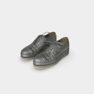 Sneakersy Pons Quintana Srebrne
